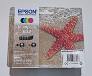 Genuine Epson 603 Multipack Black/Cyan/Magenta/Yellow Ink Cartridges - Brand New