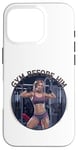 Coque pour iPhone 16 Pro Gym Before Him pour une femme sportive