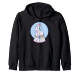 Unicorn Happy Christmas - Funny Christmas Zip Hoodie