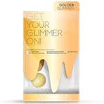 Voesh New York Pedi In A Box - Glitter 5 Step - Golden Glimmer (5 x 35g)