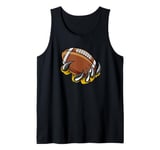 Monster animal claw holding American Football Ball Tank Top