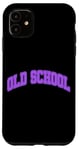 iPhone 11 Purple Graphic Old School Purple Graphic Case