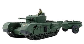 TAMIYA TAM32594 Military 32594-1:48 Char Britannique Churchill MK.VII Crocodile, modélisme, Artisanat, Passe-Temps, Collage, kit Plastique, Non Verni