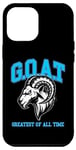 iPhone 12 Pro Max G.O.A.T. Shirt, Goat shirt, greatest of all time, retro rap Case