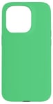 Coque pour iPhone 15 Pro Couleur vert émeraude simple