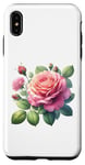 Coque pour iPhone XS Max Rose de jardin imprimé graphique fille