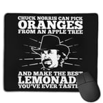 Chuck Norris Can Pick Oranges from an A-Pple Tree Customized Designs Non-Slip Rubber Base Gaming Mouse Pads for Mac,22cm×18cm， Pc, Computers. Ideal for Working Or Game