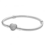 Pandora Pave Heart Clasp armband 16 cm 590727CZ