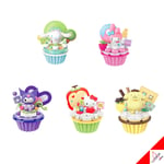 Sanrio 6-Type Block Desert Shop Cup Cake Toy-Kitty Cinnamoroll Kuromi My Melody