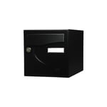 null - Boîte aux lettres PREFERENCE 1 PORTE NOIR MAT 9005 - RENZ