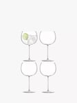 LSA International Borough Gin Balloon Glasses, Set of 4, 680ml, Clear