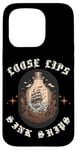 iPhone 15 Pro Loose Lips Sink Ships Ocean Strom Ship In A Bottle Case