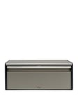 Brabantia Fall Front Bread Bin In Platinum