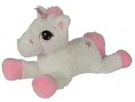 LICORNE COUCHEE GEANTE BLANCHE 1 METRE 25 - PELUCHE ENFANT - NICOTOY