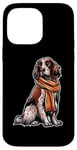 iPhone 14 Pro Max English Setter Dog Scarf Pumpkin Autumn Happy Thanksgiving Case