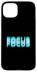 Coque pour iPhone 15 Plus Graphisme bleu FOCUS