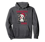 Christmas Is Better On The Farm, Cute Farm Christmas Cow Pullover Hoodie