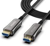 Câble HDMI Fibre Optique -20M, HDMI 2.0 Cable Supporte 4K@60Hz HDR, YUV 4:4:4, H