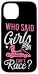 iPhone 14 Go Kart Racing Girl Female Vintage Who Said Girls Can't Case