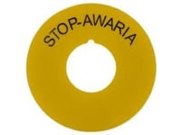 Promet Gula Ringar Med Stop-Awar-Tryck För Nef22 (W0-Pierśc.Yellow Dr Stop/Fi22)