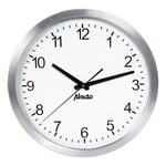 Alecto AK-10 Grande Horloge Murale analogique - Horloge Murale de Salon de 30 cm de diamètre - Grand Cadran avec Mouvement à Quartz Silencieux - Blanc