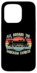 iPhone 15 Pro Retro Wagon Train Lover Model Train Railroad Conductor Funny Case