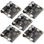 2X(5pcs Bluetooth Audio Receiver Board BT 5.0 Stereo Audio Amplifier 3.7-5V9308