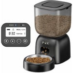 Puppykitty - puppy kitty pro 3L Distributeur Croquettes Chat Automatique, Autonomie de la Batterie jusqu'à 180 Jours, Programme d'alimentation