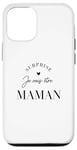 Coque pour iPhone 12/12 Pro Surprise je vais être maman Annonce Grossesse Originale