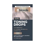 Jerome Russell Bblonde Silver Toning Drops - Non-Permanent Silver Hair Toner, Refresh & Maintain Blonde Hair Dye, Add Drops in Shower with Shampoo or Conditioner, 50 Uses, 1