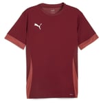 PUMA Trenings T-skjorte Teamgoal - Burgunder/hvit, størrelse 3XL