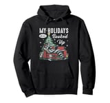 My Holidays Are All booked Up Raccoon Christmas Book Lover Pullover Hoodie