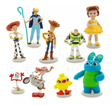 Toy Story 4 Deluxe Figure Set Buzz Woody Jessie Bo Peep Forky Bunny Gabby Gabby