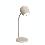 Kreafunk Ellie LED-lampa/Högtalare/Qi Ivory Sand KFEW09