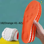 4D Sportskor Inläggssulor Korgar Skosula Arch Support Orthop 16(Orange 41-42)