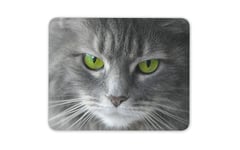 Smokey Grey Cat Mouse Mat Pad - Kitten Cute Mum Auntie Cool Computer Gift #15703