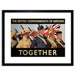 Wee Blue Coo War British Commonwealth Empire WW2 Soldier Ad Framed Wall Art Print