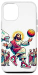 Coque pour iPhone 12/12 Pro Ballin with the Messiah Rejoignez la communauté Jesus Basketball