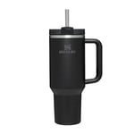 Stanley Quencher H2.0 FlowState Tumbler 1.2L - Cold For 11 Hours - Iced For 48 Hours - Cup with Straw, Handle and Lid - Dishwasher Safe - Travel Mug For Cold or Hot Drinks - Black Tonal