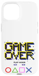 Coque pour iPhone 15 Game Over Vintage Retro Jeux Vidéo Gaming