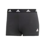 adidas Women's Rib 2x2 Boxer Shorts, Black, XL