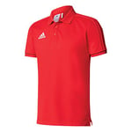 Adidas Men Tiro17 Co Polo - Red/Escarl/Negro/Blanco, Small