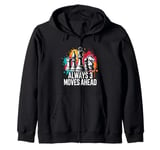 Always 3 moves ahead funny Chess Player Saying Zip Hoodie