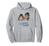 Stan Laurel & Oliver Hardy Comedy Duo Painted Portrait Pullover Hoodie