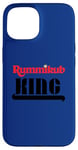 Coque pour iPhone 15 Logo Rummikub King avec encre noire Royal Crown