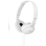 Sony MDR-ZX110AP - Écouteurs avec micro - circum-aural - filaire - jack 3,5mm - blanc