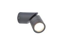 Kinkiet Lutec Wall Light Tubon Gu10 Ip54 Dark Grey