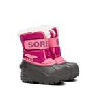 Sorel Unisex Kids Kids Snow Commander Winter Boots, Red Tropic Pink X Deep Blush Toddler, 3 UK