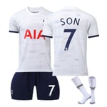 23-24 Son 7 Ny Tottenham Hotspur Ny Säsongströja Senaste Vuxna Barn Fotbollströjor Kids 22(120-130cm)