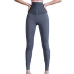 fuchsiaan Femmes Yoga Pantalons Fitness Collants Sexy Taille Haute Hip Lift Slim Extensible Respirant Mode Impression Fitness Leggings Push Up Fitness Pants Pêche Hanches Gris L